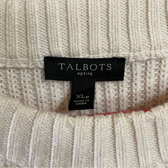 XL Petite Talbots striped multicolor sweater - Picture 7 of 10